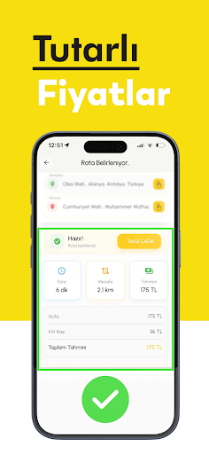 Taksi Butonu ekran görüntüsü