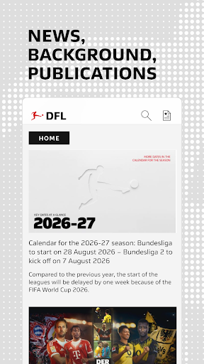 DFL App ekran görüntüsü
