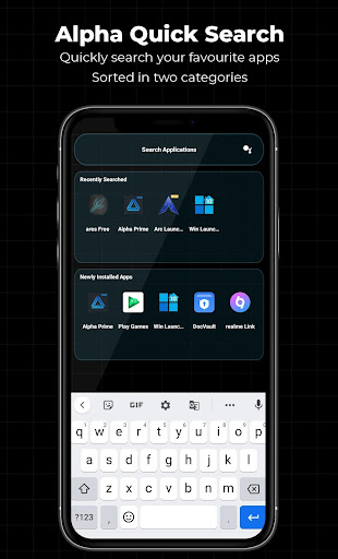 Alpha Hybrid Launcher 4D temas ekran görüntüsü