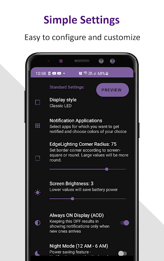 Edge Light LED Notification ekran görüntüsü