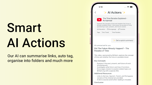 TidyLinks: AI Bookmark Manager ekran görüntüsü