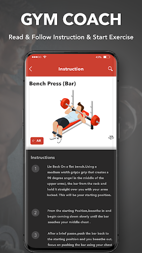 Gym Coach : Gym Workout & Fitn ekran görüntüsü