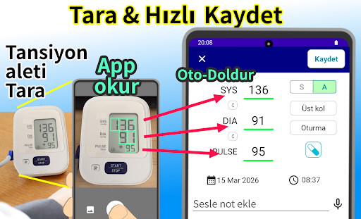 Kolay Tansiyon Kaydı ekran görüntüsü