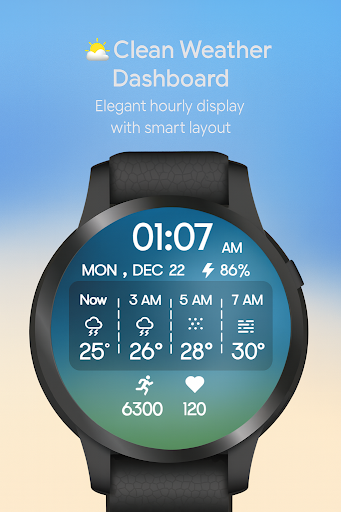 Hourly Weather Digital Watch ekran görüntüsü