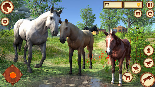 Virtual Wild Horse Family Sim ekran görüntüsü