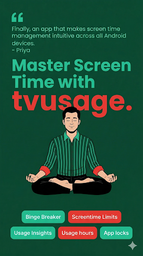 tvusage - Digital Wellbeing ekran görüntüsü