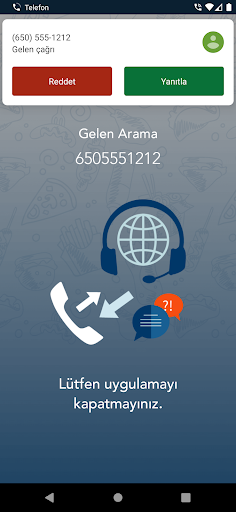 JaviPos CallerID ekran görüntüsü
