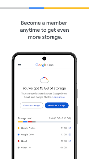 Google One ekran görüntüsü
