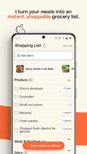 Ollie: Family Meal Planner ekran görüntüsü