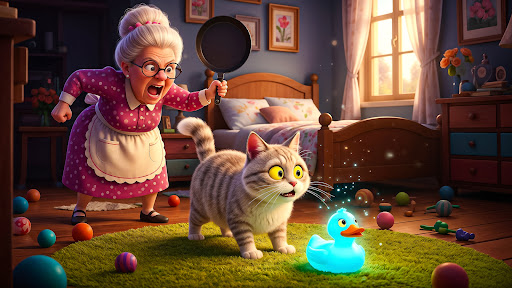 Cat vs Granny: Prank Simulator ekran görüntüsü