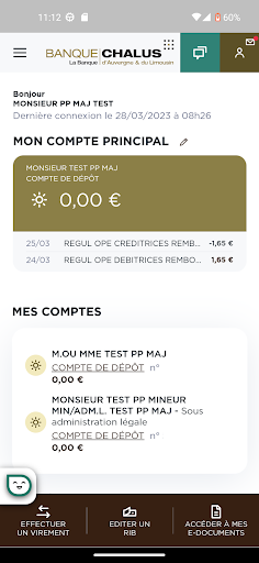 Banque Chalus ekran görüntüsü