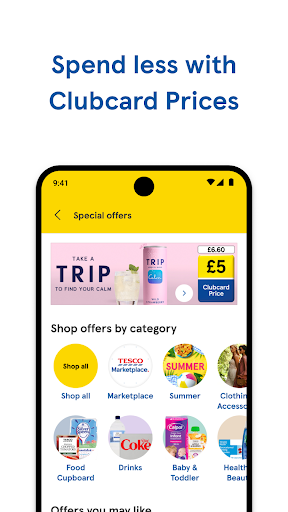 Tesco Grocery & Clubcard ekran görüntüsü