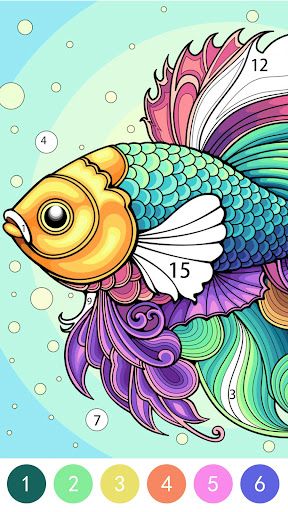 Tangle Color by Number Book ekran görüntüsü