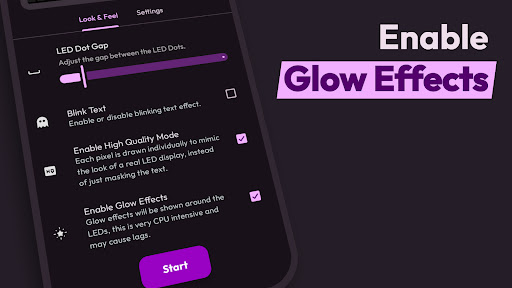 LED Flow: Kaydırıcı, Afiş ekran görüntüsü