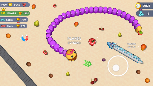 Worms .io Hungry Game ekran görüntüsü