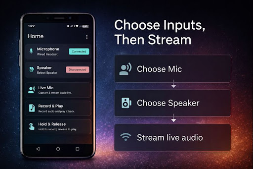 Mic To Bluetooth Speaker ekran görüntüsü