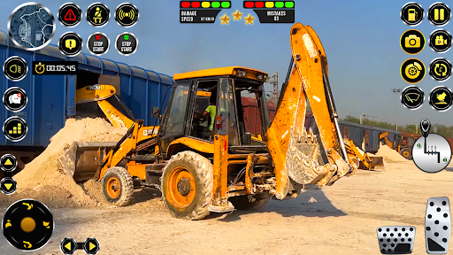 jcb eksavatör simülatör oyunla ekran görüntüsü
