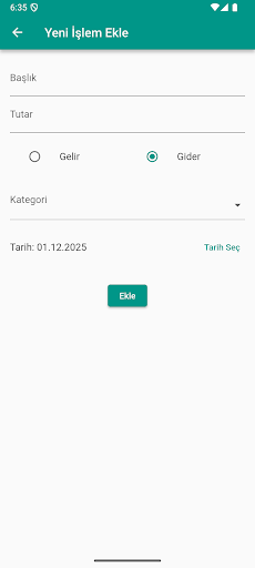 Bütçe Kontrol ekran görüntüsü