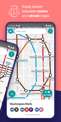 Chicago L Metro Map ekran görüntüsü