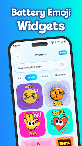 Emoji Battery Icon Customize ekran görüntüsü