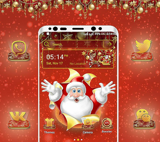Christmas Santa Launcher Theme ekran görüntüsü