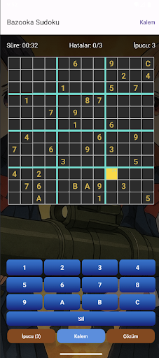 Bazooka Sudoku 12x12 9x9 ekran görüntüsü