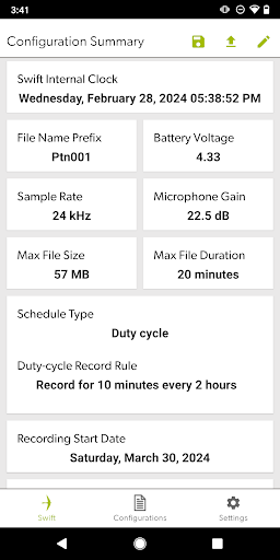 SwiftOne Configuration Utility ekran görüntüsü