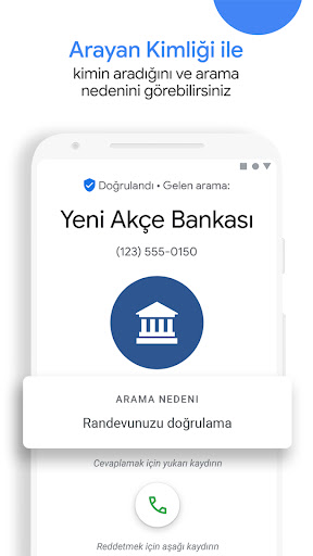 Google Telefon ekran görüntüsü