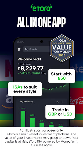 eToro: Trade. Invest. Connect. ekran görüntüsü