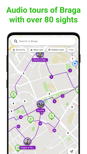 Braga Tour Guide:SmartGuide ekran görüntüsü