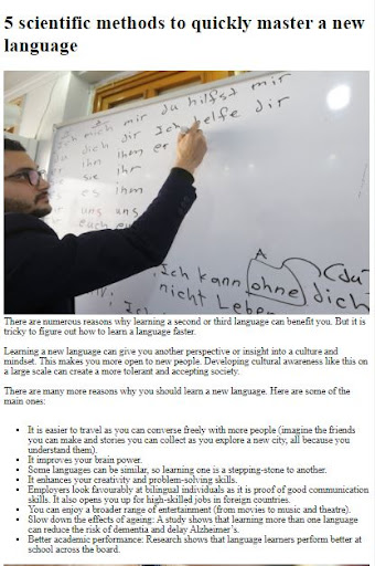 How to Learn a Language ekran görüntüsü