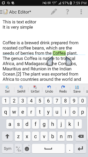 My Text Editor ekran görüntüsü