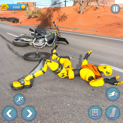 Ragdoll Bike Smash Fall Crash