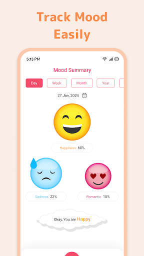 Mood Tracker - Diary, Journal ekran görüntüsü