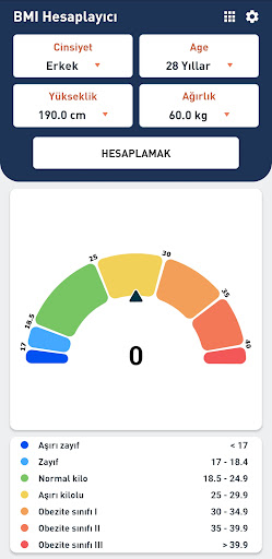 BMI Hesaplayıcı ekran görüntüsü