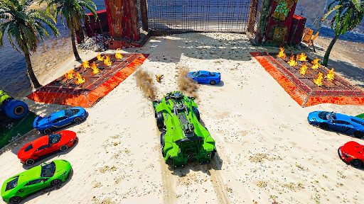 Big Ramp Jump - Super Car Race ekran görüntüsü