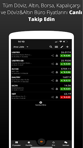 Canlı Döviz - Borsa ve Altın ekran görüntüsü