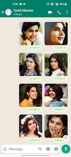 Samantha Stickers ekran görüntüsü