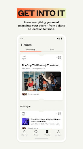 Eventbrite App ekran görüntüsü