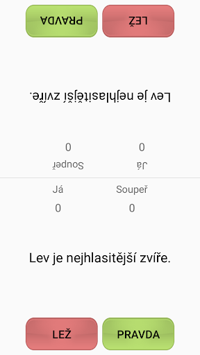Pravda Lež ekran görüntüsü