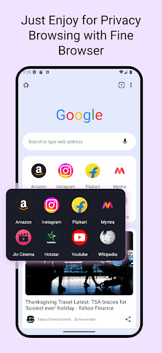 Fine Browser ekran görüntüsü
