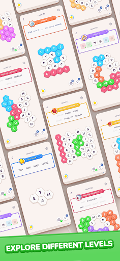 Hexa Search: Word Puzzle ekran görüntüsü
