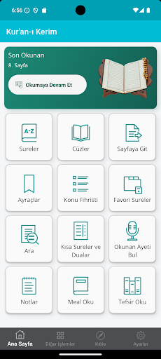 Kur'an-ı Kerim ekran görüntüsü