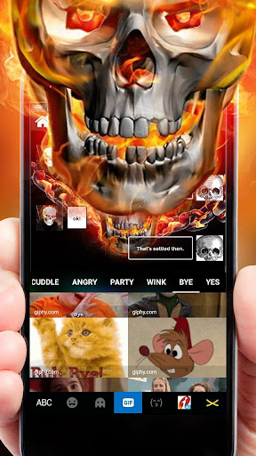 Fire Skull Tema ekran görüntüsü