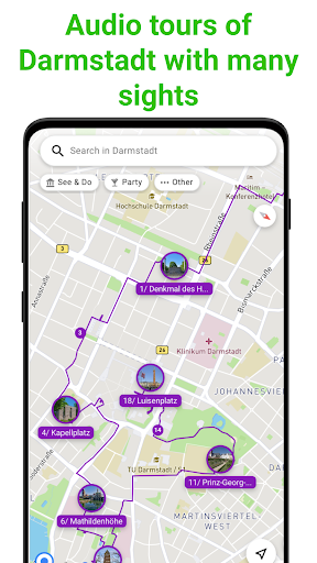 Darmstadt SmartGuide ekran görüntüsü