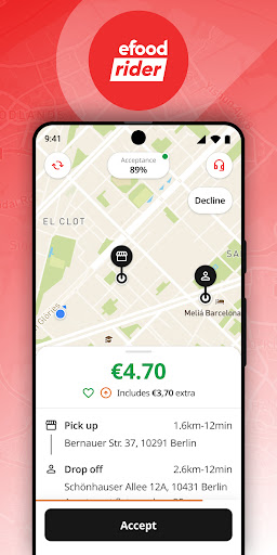 efood rider app ekran görüntüsü