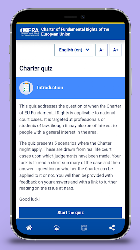EU Charter ekran görüntüsü