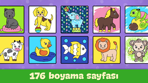 Çocuk boyama ve çizim oyunlar ekran görüntüsü