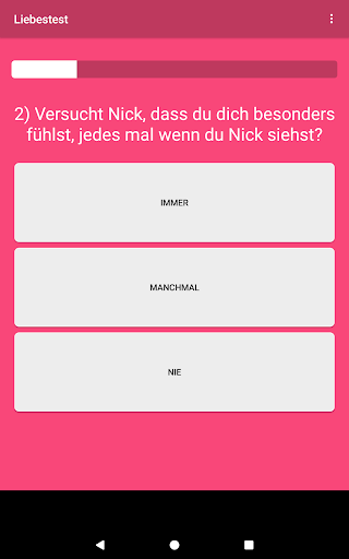 Liebes Test - Liebe Quiz ekran görüntüsü