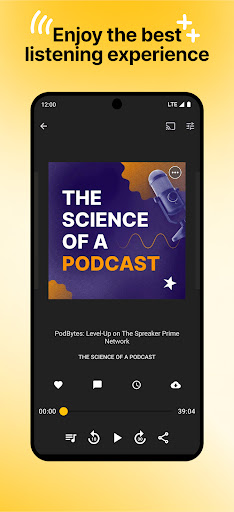 Spreaker Podcasts ekran görüntüsü
